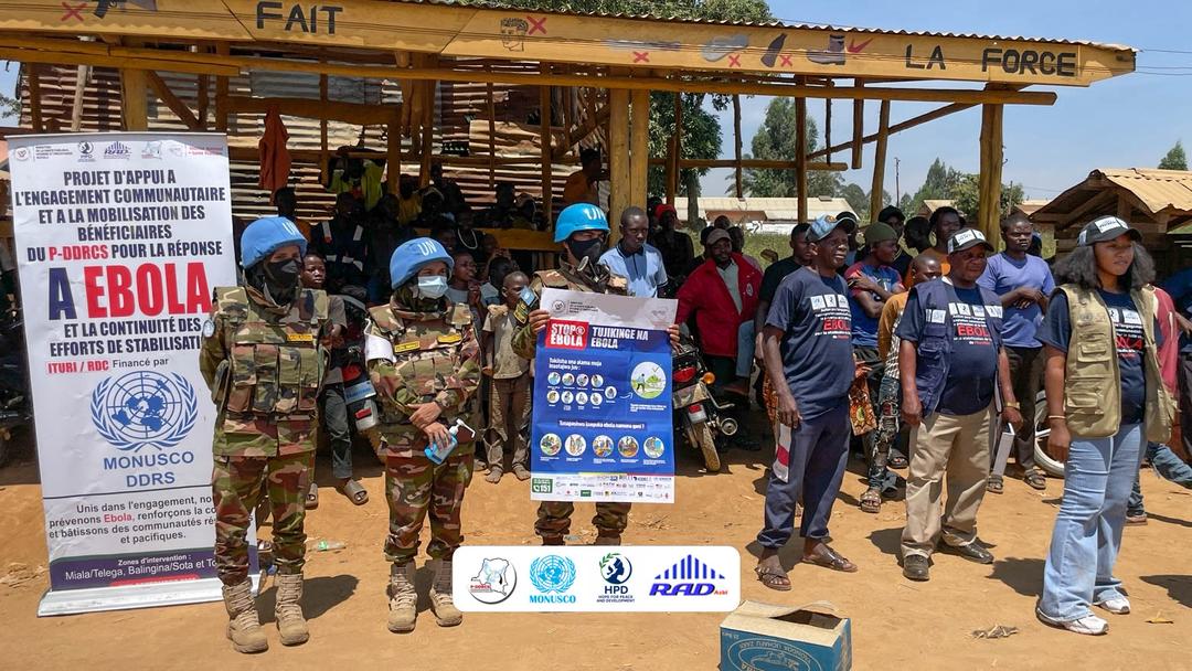 A Miala, une mobilisation communautaire renforcee contre les infodemies liees a Ebola